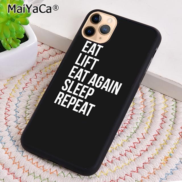 MaiYaCa Gym Fitness Bodybuilding Phone Case Shell For iPhone 17 Air 12 13 16 pro max 15 14 plus Cover coque
