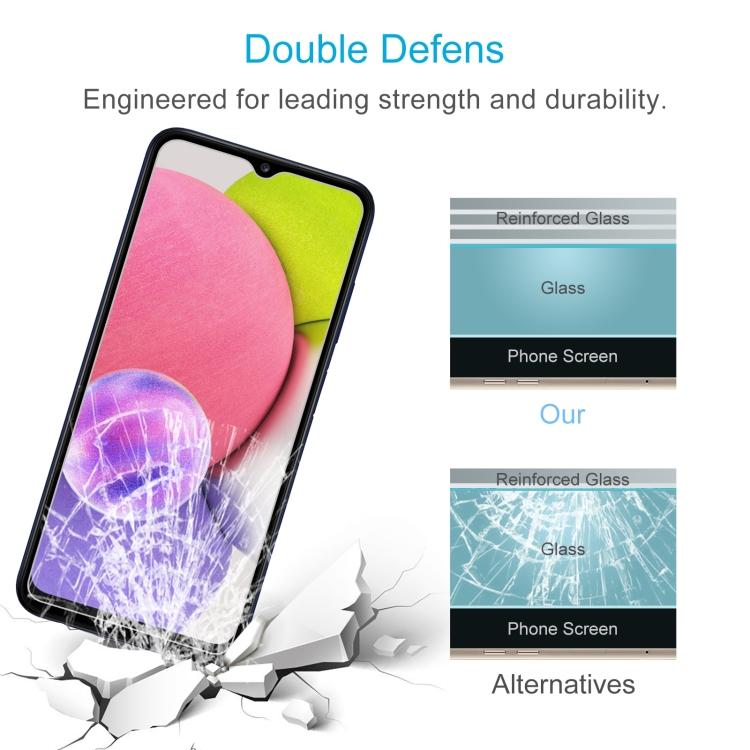 For Samsung Galaxy A03s / A03 Core 0.26mm 9H 2.5D Tempered Glass Film