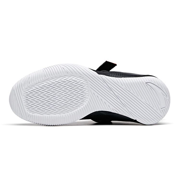 Anta Kids Basketball Shoes Low Top Anti-Slip Wear-Resistant Kids sneaker Black Orange 312031110-6