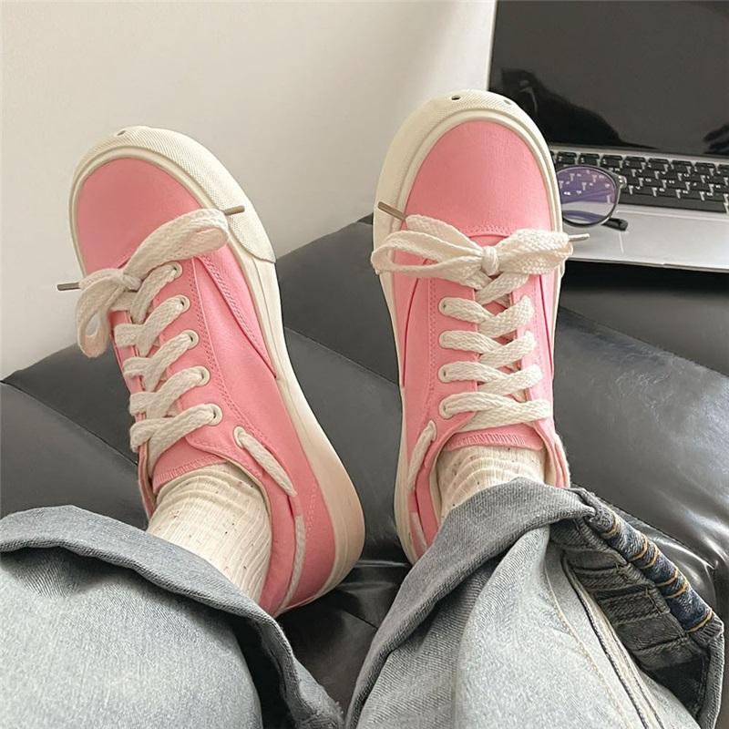Classic Low Top Canvas Shoes Casual Lace Up Sneakers For Daily Wear