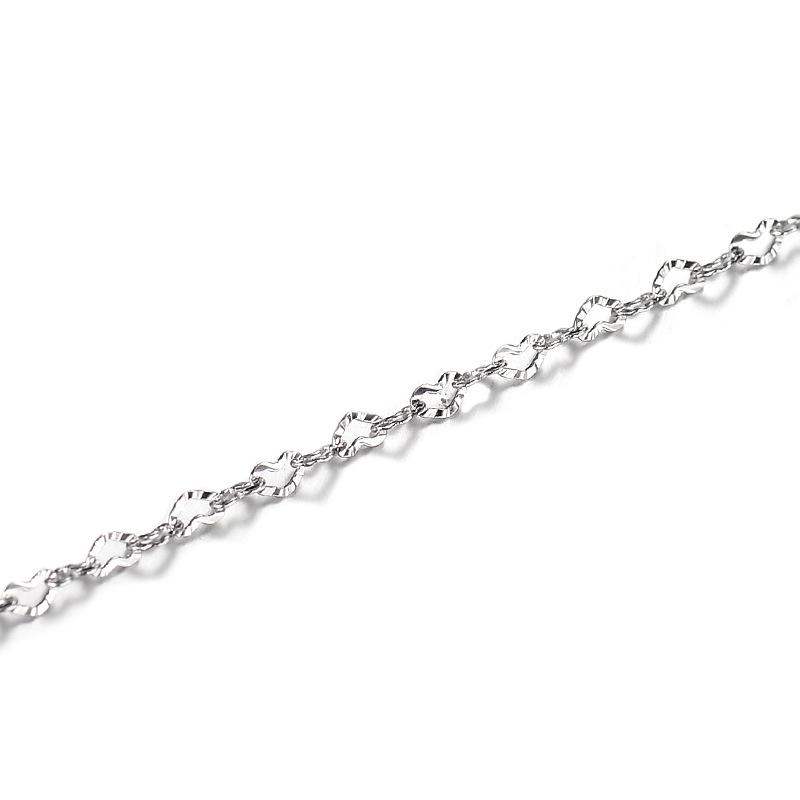 Necklace Female Chain No Pendant Collar Bone Chain Love Chain Naked Chain Pure Chopin Chain Overlay