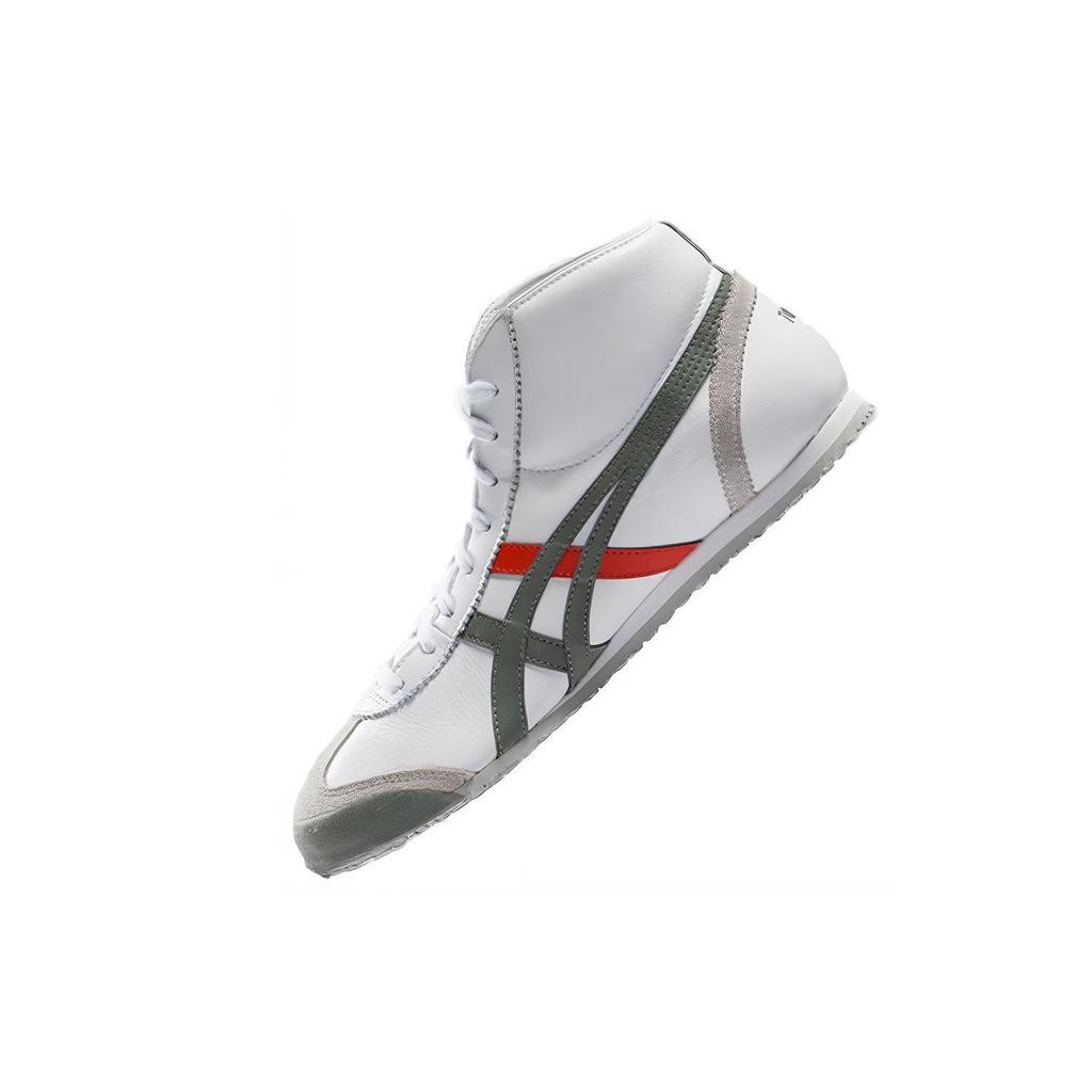 ONITSUKA TIGER Mexico 66 Bequeme Vielseitige Mittelhohe Freizeitschuhe Unisex Sneaker Weiß Grün HL328-0181