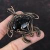Nuummite Gemstone Pendant Copper Wire Wrapped Pendant Nuummite Copper Jewelry Handmade Tortoise Pendant Wire Wrapped Jewelry Gift For Mother