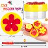 Mini Flower Hummingbird Feeder Outdoor Handheld Bird Feeders With Cleaning Brush For Garden Yard