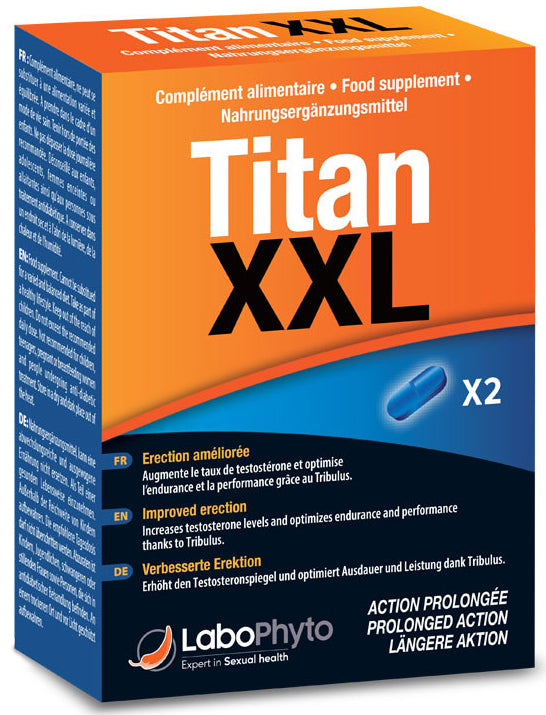 Titan XXL Prolonged Action Stimulant 2 Capsules - LaboPhyto - Stimulants