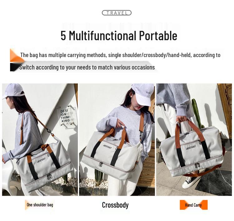 Waterproof Sports Bag with Custom Logo: Gym, Travel, Wet/Dry Separation, Lightweight, Shoe Compartment