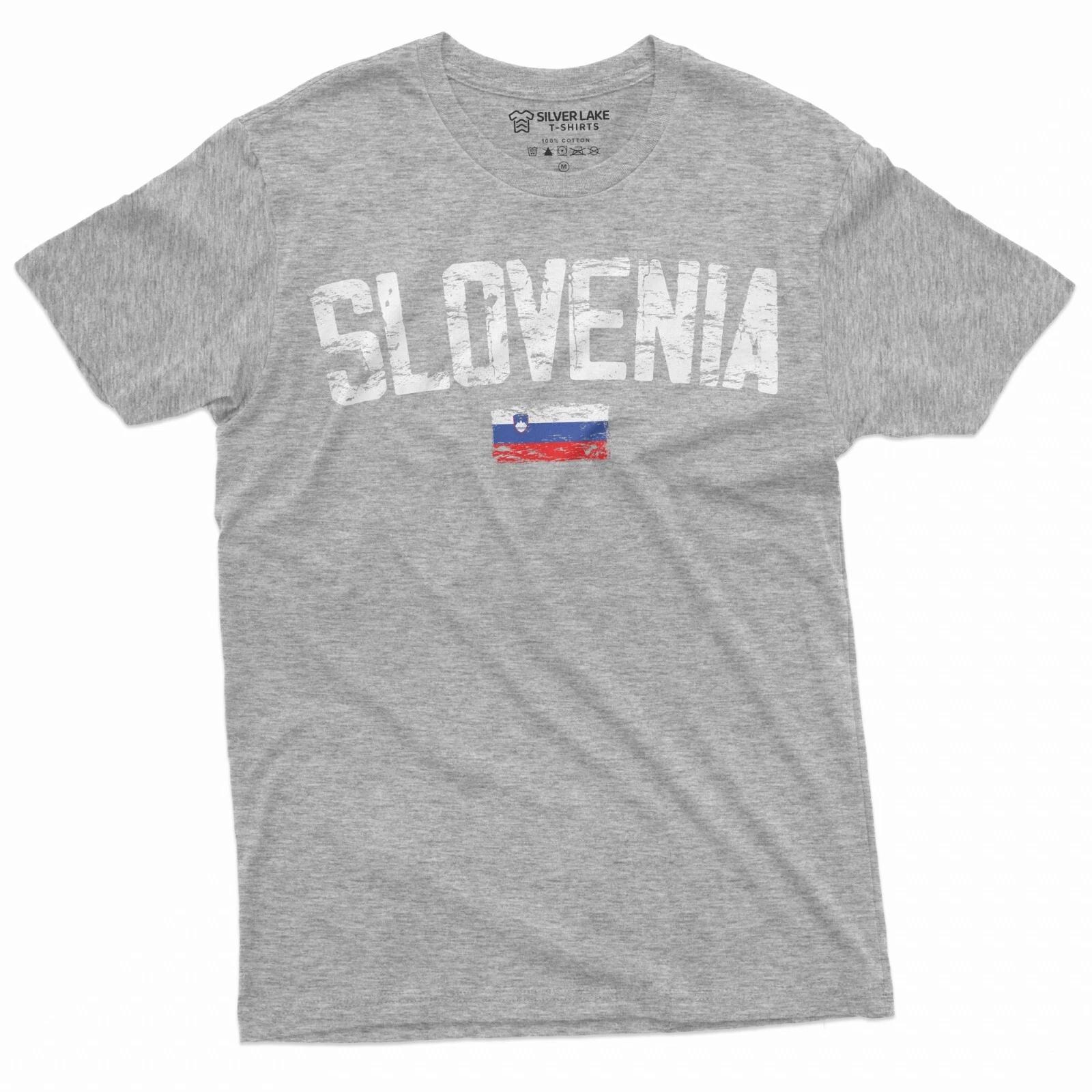 

Slovenia T-shirt Slovenija Flag Mens Tee Shirt Nation Patriotic Tee Shirt S