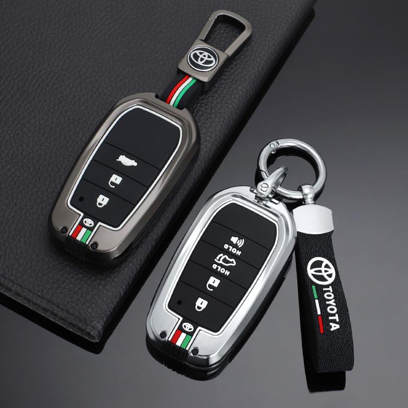 Car Remote Key Cover Case Shell For Toyota RAV4 Highland Coralla Hilux Fortuner Land Cruiser Camry Crown Keychain Accessories