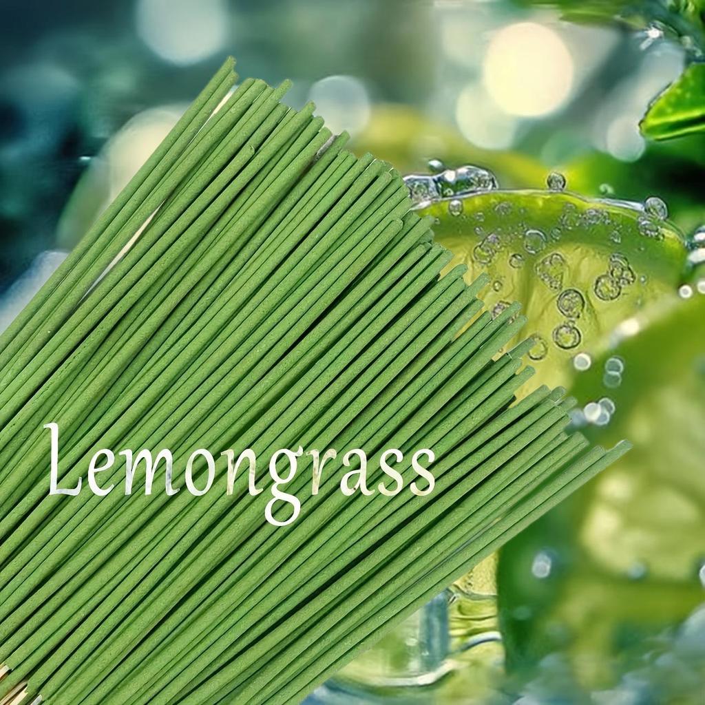 Incenso di Citronella e Lemongrass su Bastoncino di Bambù - 22cm Repellente per Zanzare per Campeggio all'Aperto