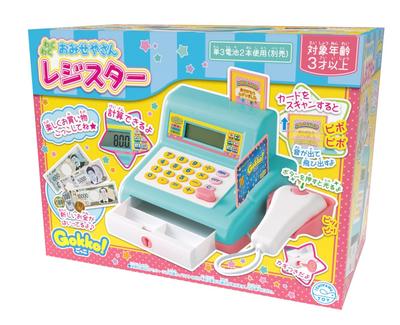 ishikawa toys Gokko Exciting Register X H17 X Light Blue Omiseya-san W22.5 D12.5cm