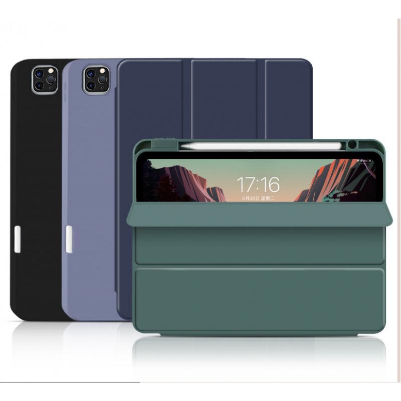For IPad Protective Case Pro11 With Right Pen Slot, Air5/6 Generation Tablet Leather Case 10.2inch Soft