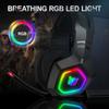 ONIKUMA K10 RGB Gaming Headset Wired Headphones with Microphone Noise Cancelling Earphones for Computer PC Gamer
