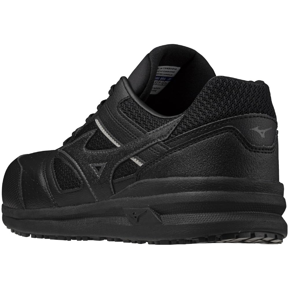 Mizuno Almighty LS II Work Shoes Store 11L with Toe Slip Size Black (Direct Exclusive) Cap, Resistant, Durable, F1GA2100, 25.5 cm,