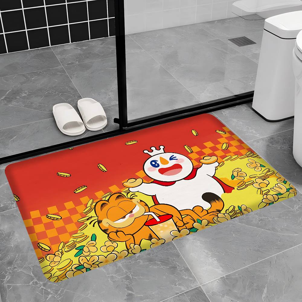 Cartoon G-Garfield Cat Room Mats Cheaper Anti-slip Modern Living Room Balcony Printed Household Carpets