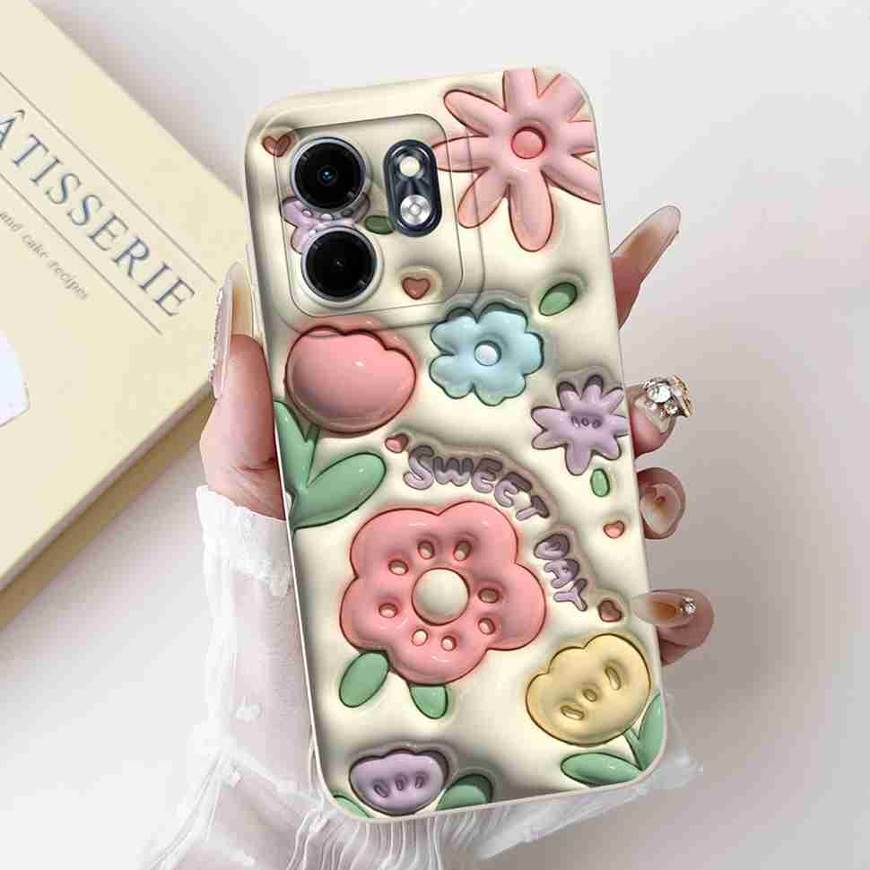 For Infinix Hot 50i Case Hot50i X6531 Lovely Rabbit Silicone Soft TPU Cover Fundas For Infinix Smart 9 Smart9 X6532 Phone Cases