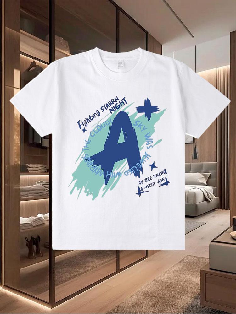 2025 New-Style Pure Cotton T-Shirts for Men Trendy and Perfect for Summer Casual Wear