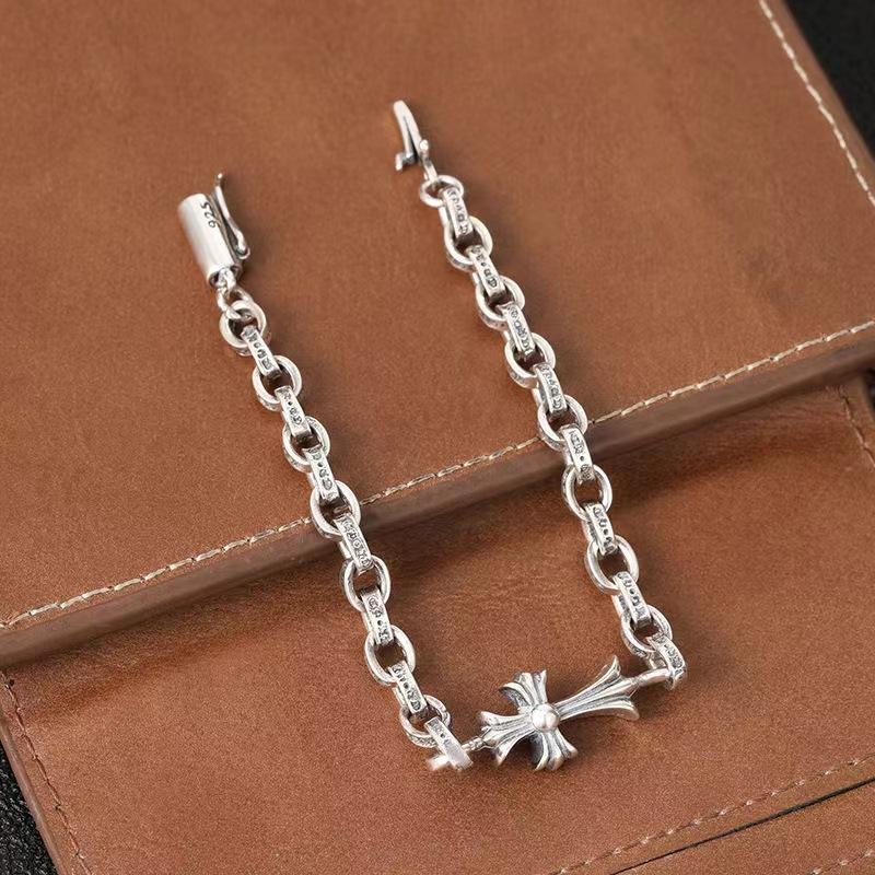 CH Cro Cross Letter Bracelet Men's and Women's Hipster Personality Punk Hip Hop Old Jewelry