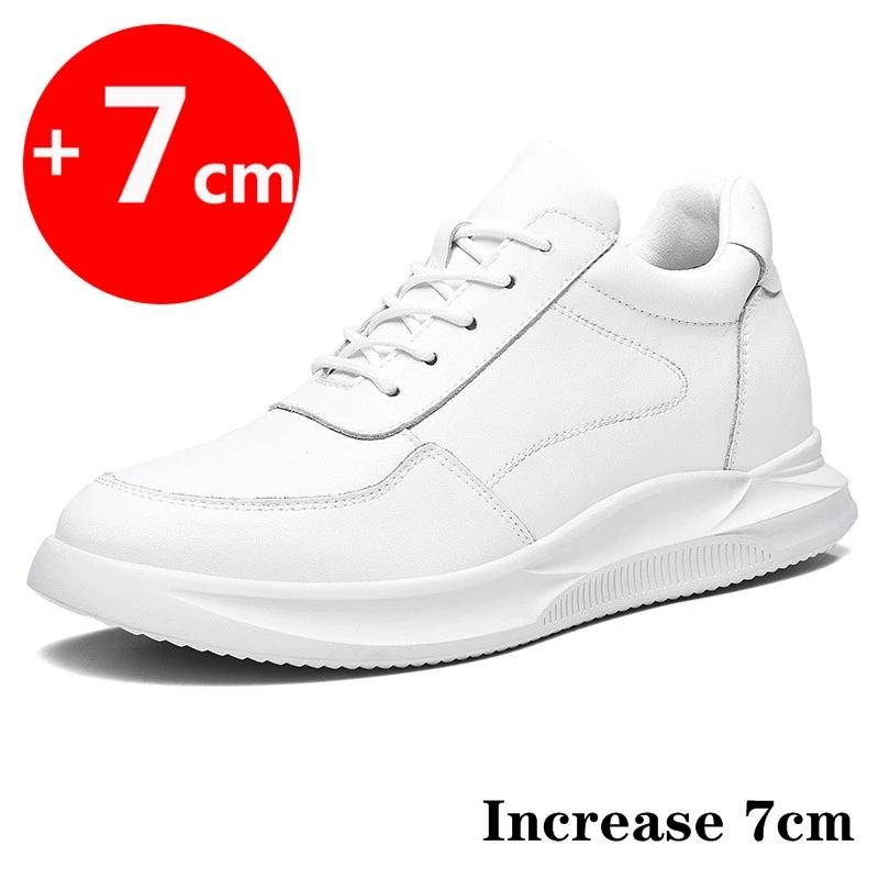 Sneakers Yükseltici Ayakkabılar Asansörlü Ayakkabılar Boy Uzatan Ayakkabılar Deri Ayakkabılar İç Tabanlıklar 7CM Erkek Günlük Yaşam Boy Uzatan Ayakkabılar