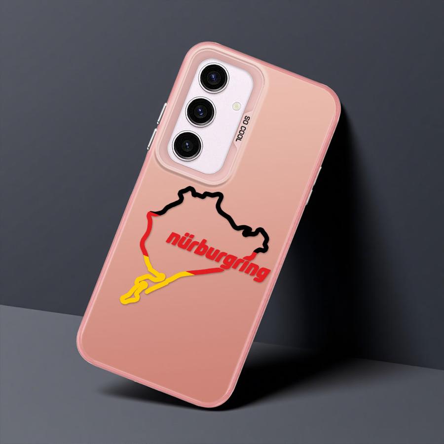

Soft Shell Case for Samsung Galaxy A72 A26 A36 A52 A53 A55 A54 A35 A73 A51 A56 A71 Luxury Nurburgring Sport Racing Galaxy A55