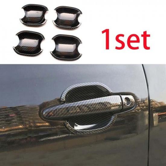 Carbon Fiber Outside Door Bowl Cup 2008-2013 For Toyota Highlander Cover Trim