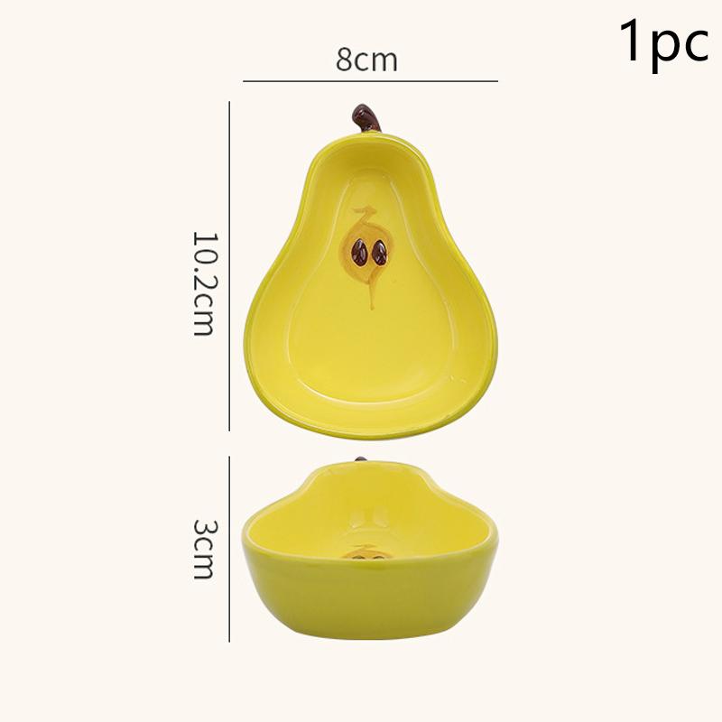 Kreativní porcelánová miska Korejský styl Roztomilý tvar ovoce Keramické domácí nádobí Barbecue Hrnec Omáčka Koření Misky