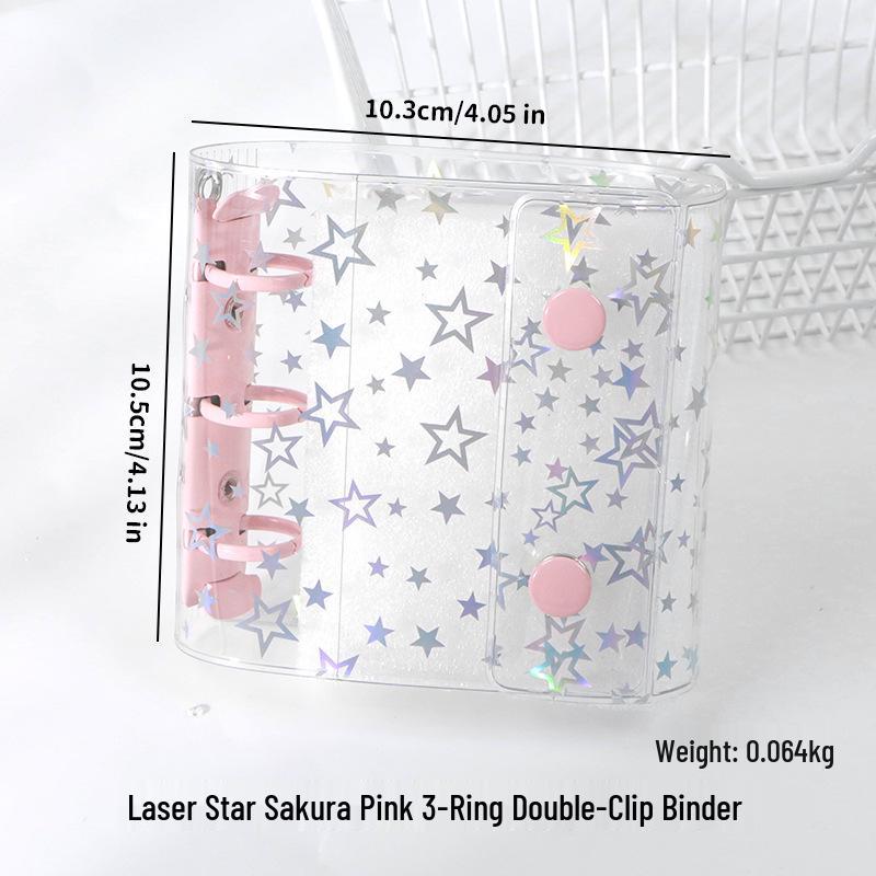 M5 Transparent PVC Binder Cover for A6/A7 Photocards & Stickers