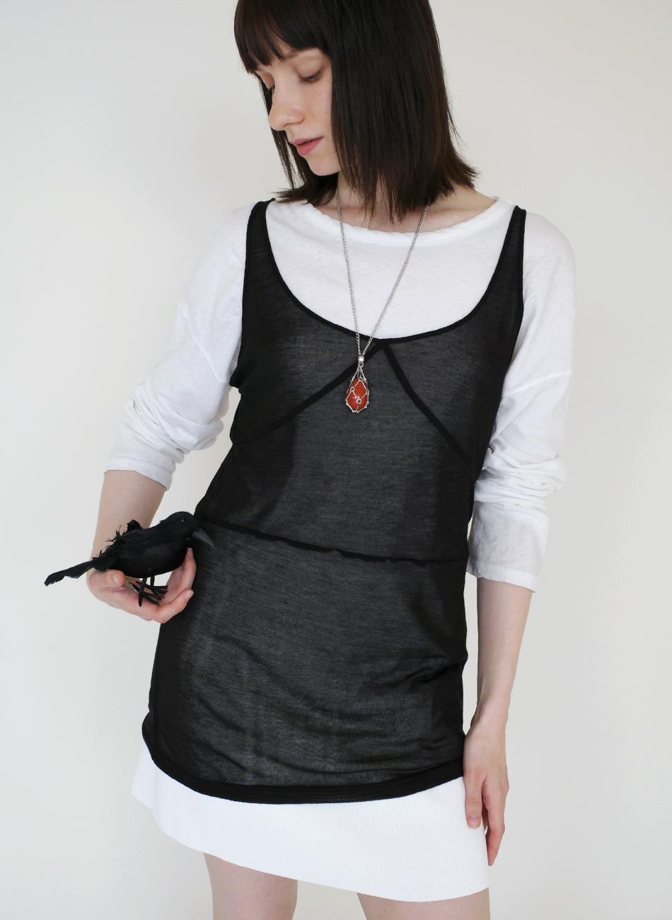 Di Pablo Tencel Black Sleeveless Black