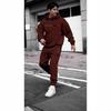 2025 Men's Hooded Pullover & Long Pants Set with Printed Logo
