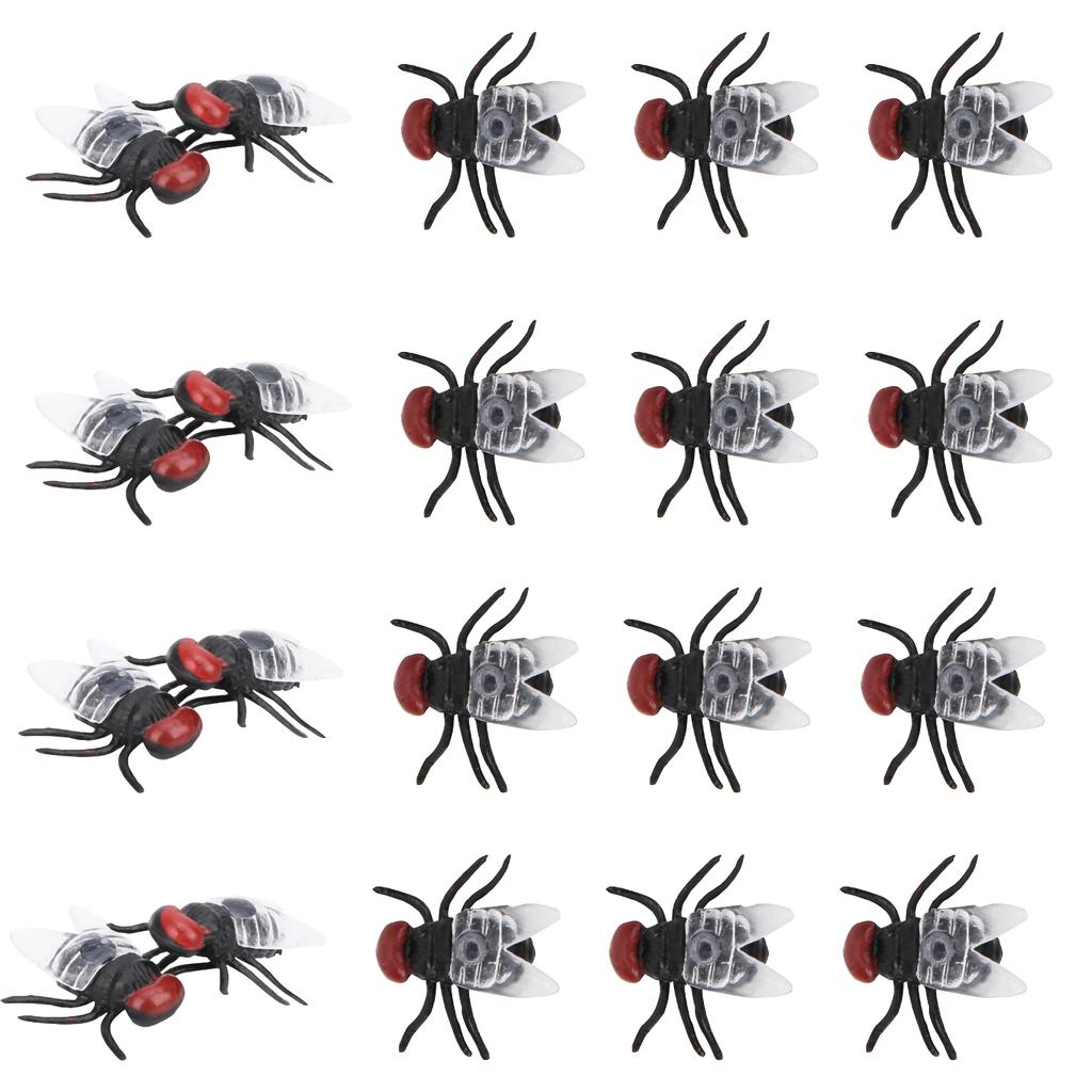 20pcs Plastic Simulated Flies Toy Halloween Party Joke Flies Model Toy Accessory SetFlies