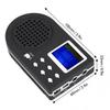 Venkovní hlasitý reproduktor 20W 123dB s 110 zvuky ptáků, MP3 přehrávač, LED displej, Zvukový volič, Volitelný dálkový ovladač