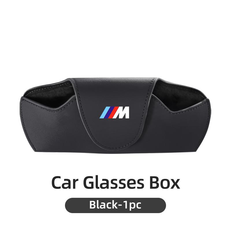 

2025 Hot Car Sun Visor Eyeglass Storage Box Leather Glasses Protective Case For BMW E46 E90 E60 F10 E39 F30 E36 F20 E87 E90 E70