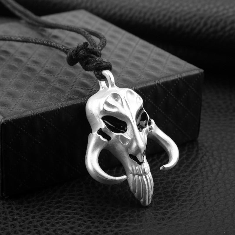 John Carter Mandalorian Pendant Necklace With Alloy Cartoon Character Design For Casual Wear