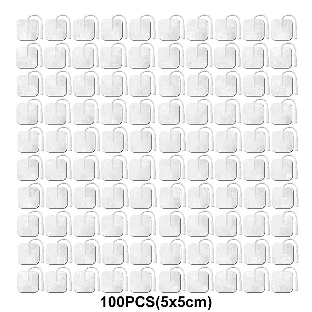 5x5cm 4x4cm Muskelstimulator Elektrodenpads Vliesstoff Selbstklebend Ersatzpads für Tens Digitale Massagegeräte