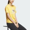 Adidas Badge Of Sport Graphic Print Round Neck Short Sleeve T-Shirt Women Tops Bright-Yellow JI6864