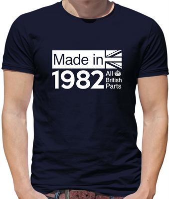 All British Parts 1982 Unisex T-shirt 38Th Birthday Present 38 Ideas