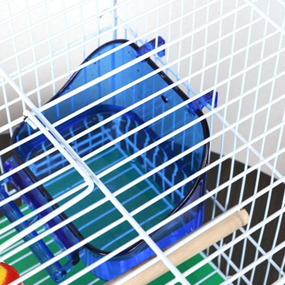 Pet Shower Hanging Bird Bath Cage Plastic Birdbath New Bird Bowl