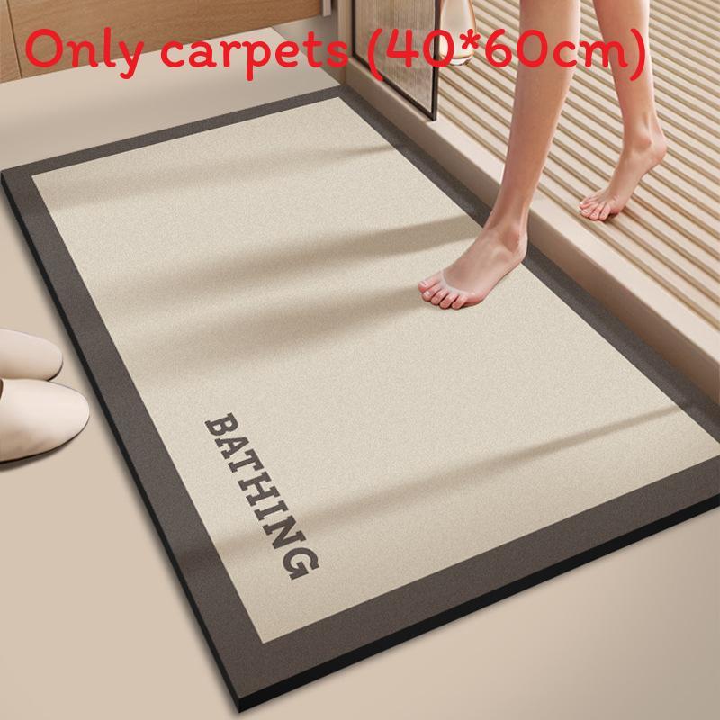Modern Minimalist Diatomaceous Bathroom Rug With Non Slip Water Absorption For Home Use