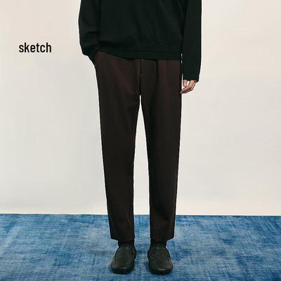 CROQUIS Herren 2025 Herbst Gestrickte Tapered Cropped Hose