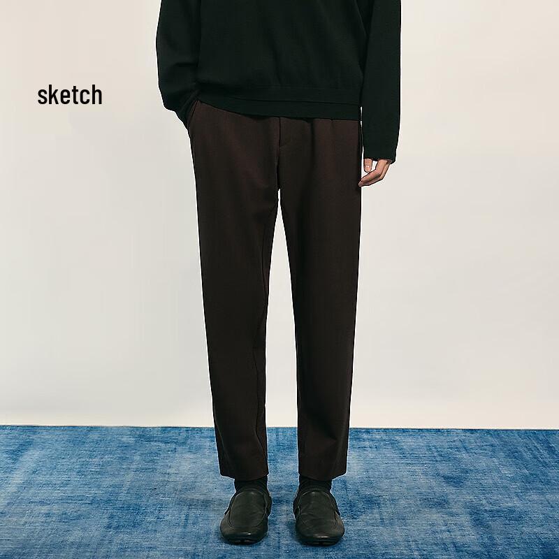 

CROQUIS Men s 2025 Fall Knitted Tapered Cropped Pants XL