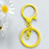 Buntes Schlüsselanhänger-Set mit Hummerverschluss: Dreiteilige Metall-Acht-Schnalle, Flacher Ring, DIY Schmuck Schlüsselanhänger Zubehör.