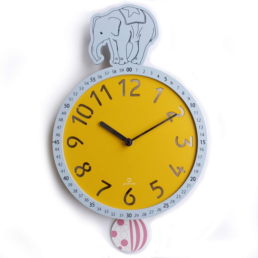 

Yamato Kogei Circus Clock Elephant Size: Approx. W23 D3 H37.5 YK17-105