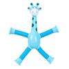 Stretchable Suction Cup Giraffe Robot Toy with Light-Up and Pull Tube, Interactive Kids Toy