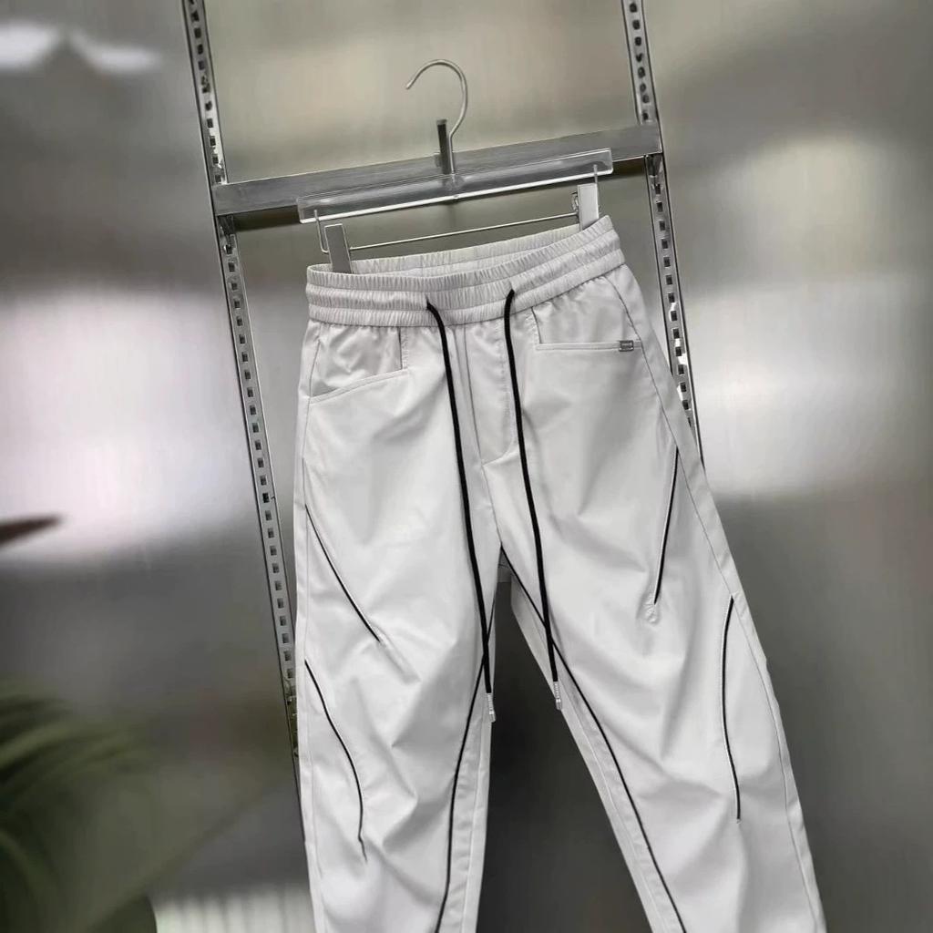 Αθλητικά και leisure για άνοιξη και καλοκαίρι, ευέλικτη τάση, άνετο φαρδύ, επώνυμο, ελαστικό, αντικραδασμικό, παντελόνι, μόδα, εξωτερικού χώρου