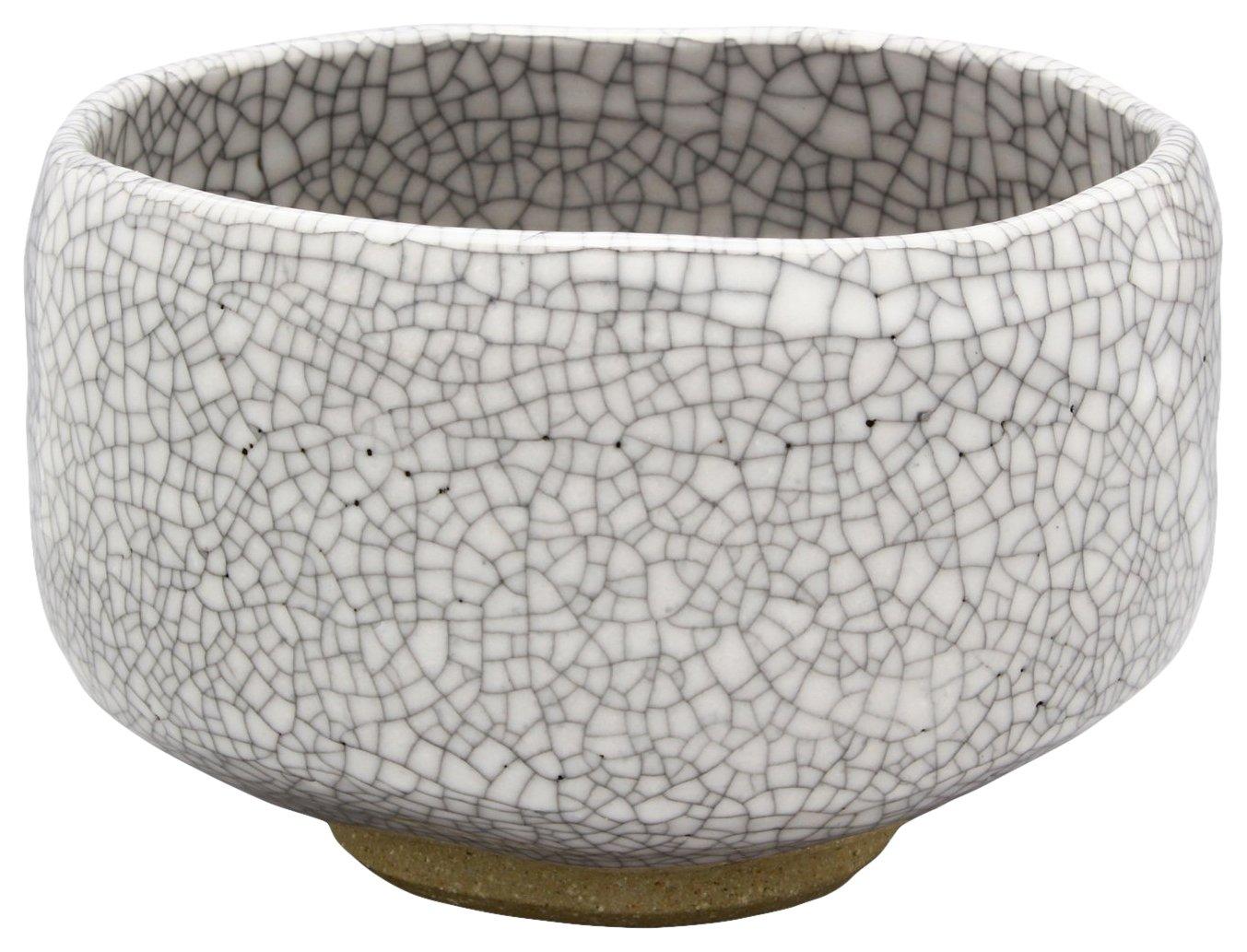 

Mino ware Matcha bowl with ink crazing, Made in Japan, 505-11