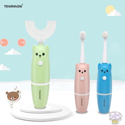 Kids Electric Toothbrush Automatic U Shaped Toothbrush with 2 Fine Soft Brush Heads Smart Toothbrush for 3-12 Years Old