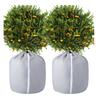 Winter Tree Insulation Wrap Flower Pot Cover, Planter with Drawstring, Oxford Cold Resistant Plant Cover Fabric Frost Protection for Outdoor