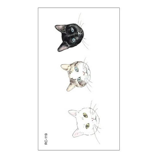 Waterproof Gradient Color Cartoon Temporary Tattoos for Men & Women