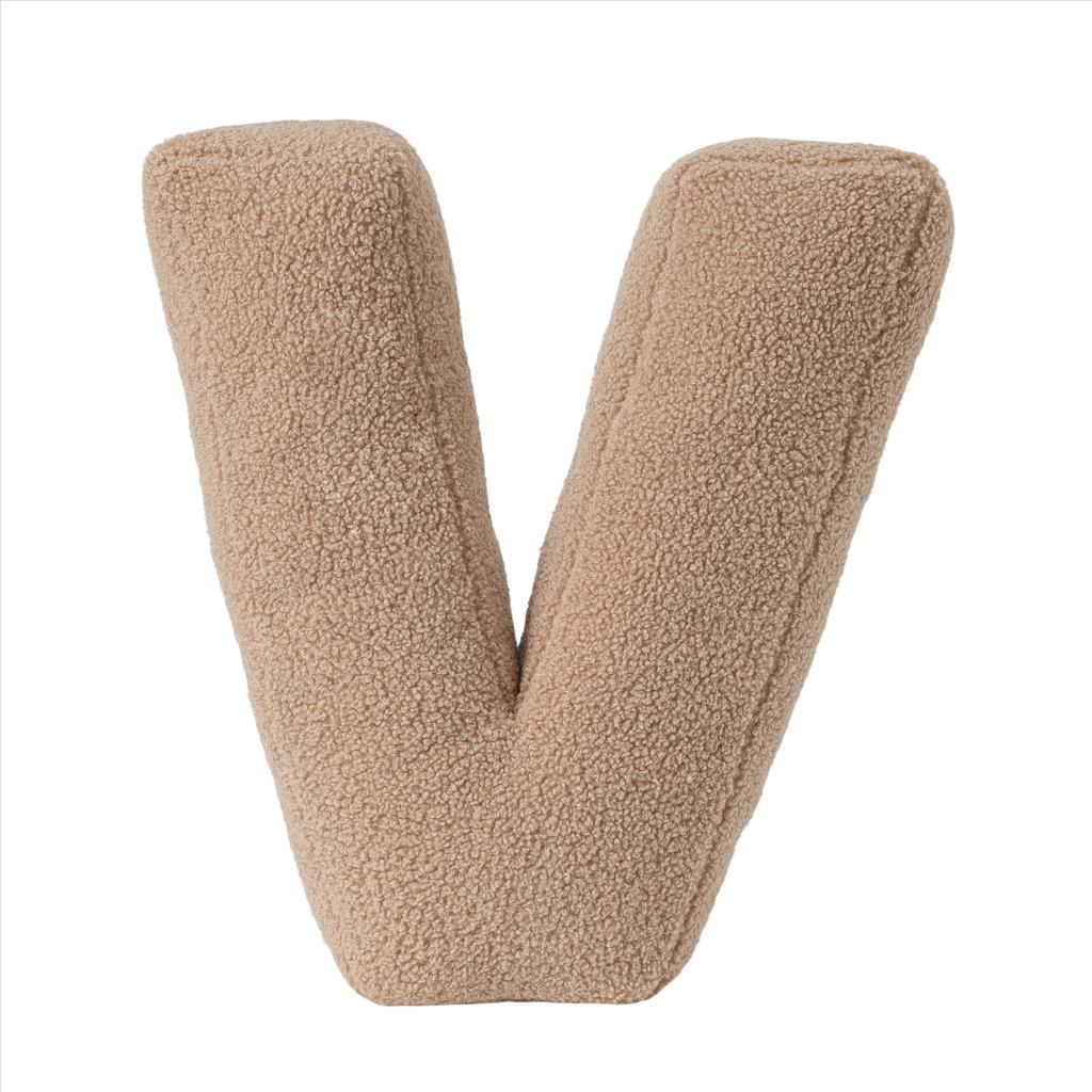 Plush Abc Alphabet Pillow For Children With Sheep Wool Fabric And Soft Support