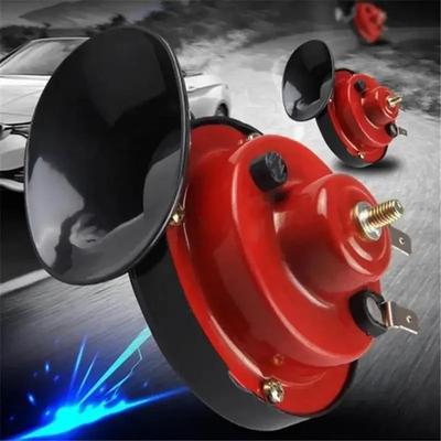 Vodotěsný vlakový klakson vhodný pro nákladní vozy, lodě, automobily, motocykly, jízdní kola, Super šnekový klakson, červený, černý, 12V