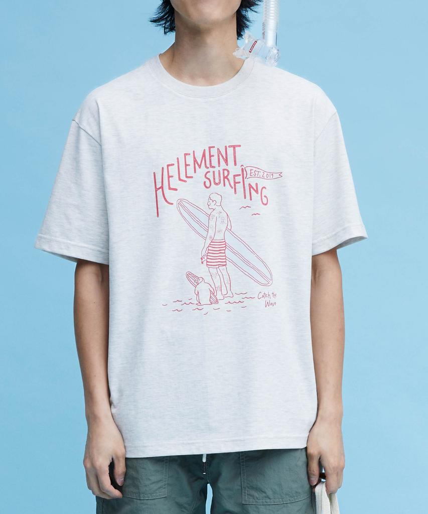 HELEMENT Surfing Tattoo Short Sleeve T-Shirt (Oatmeal)